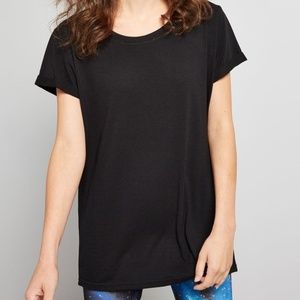 ModCloth Black Tunic T-Shirt
